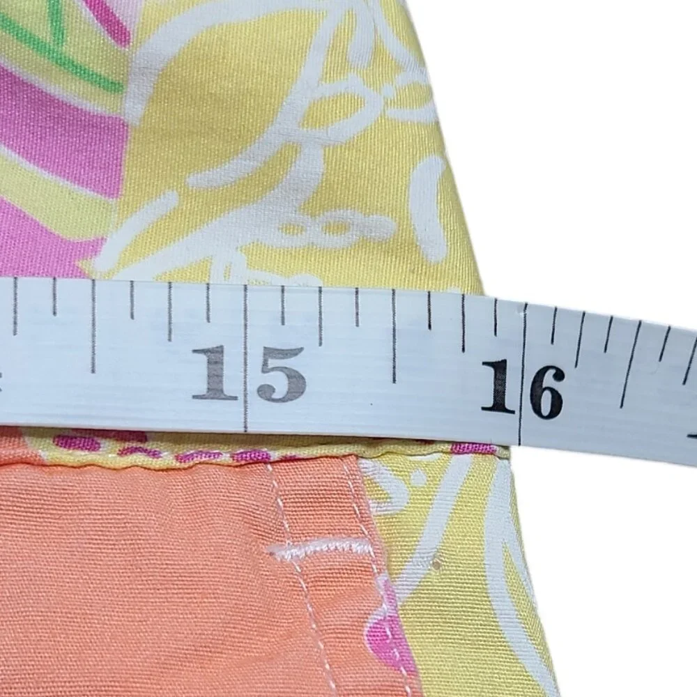 Lilly Pulitzer Multi Color Patchwork Pants Size 8-Vintage - Picture 7 of 16